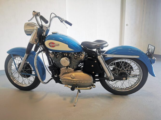 A Restored Sportster and Ripper With That Big Single